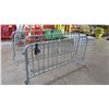 Image 1 : Qty 3 Metal Crowd Control Barriers