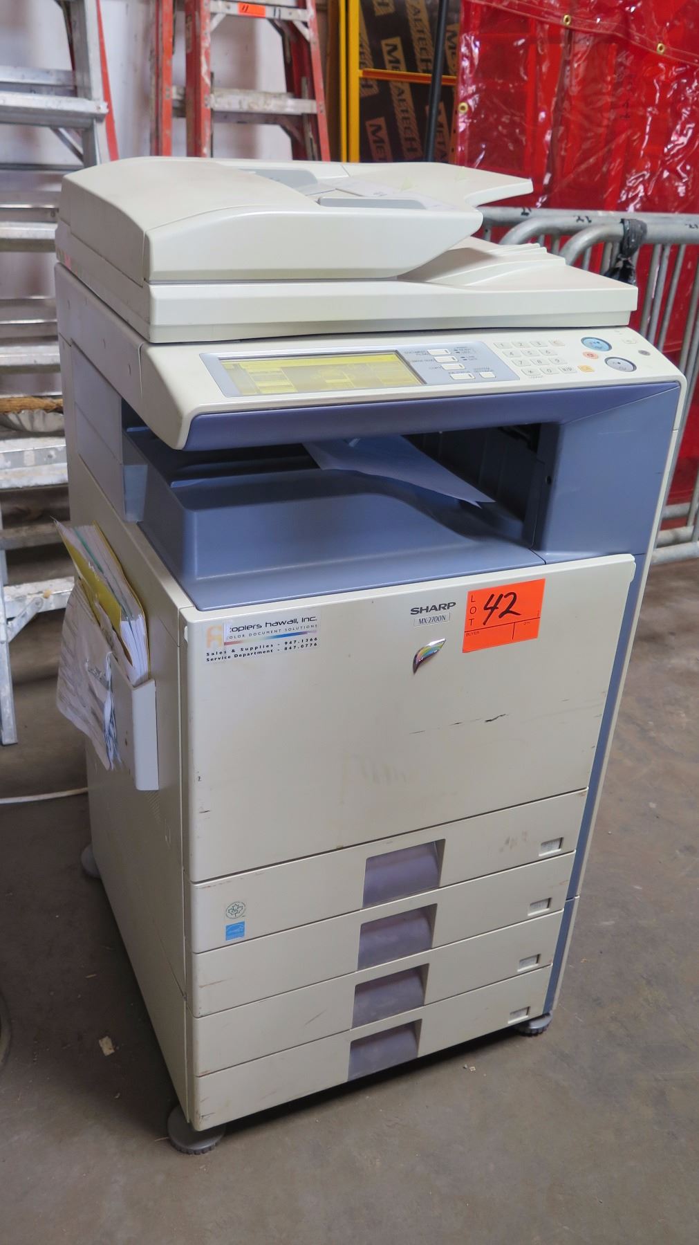 Sharp MX-2700N Color Copy Machine (Tested, Works) - Oahu Auctions