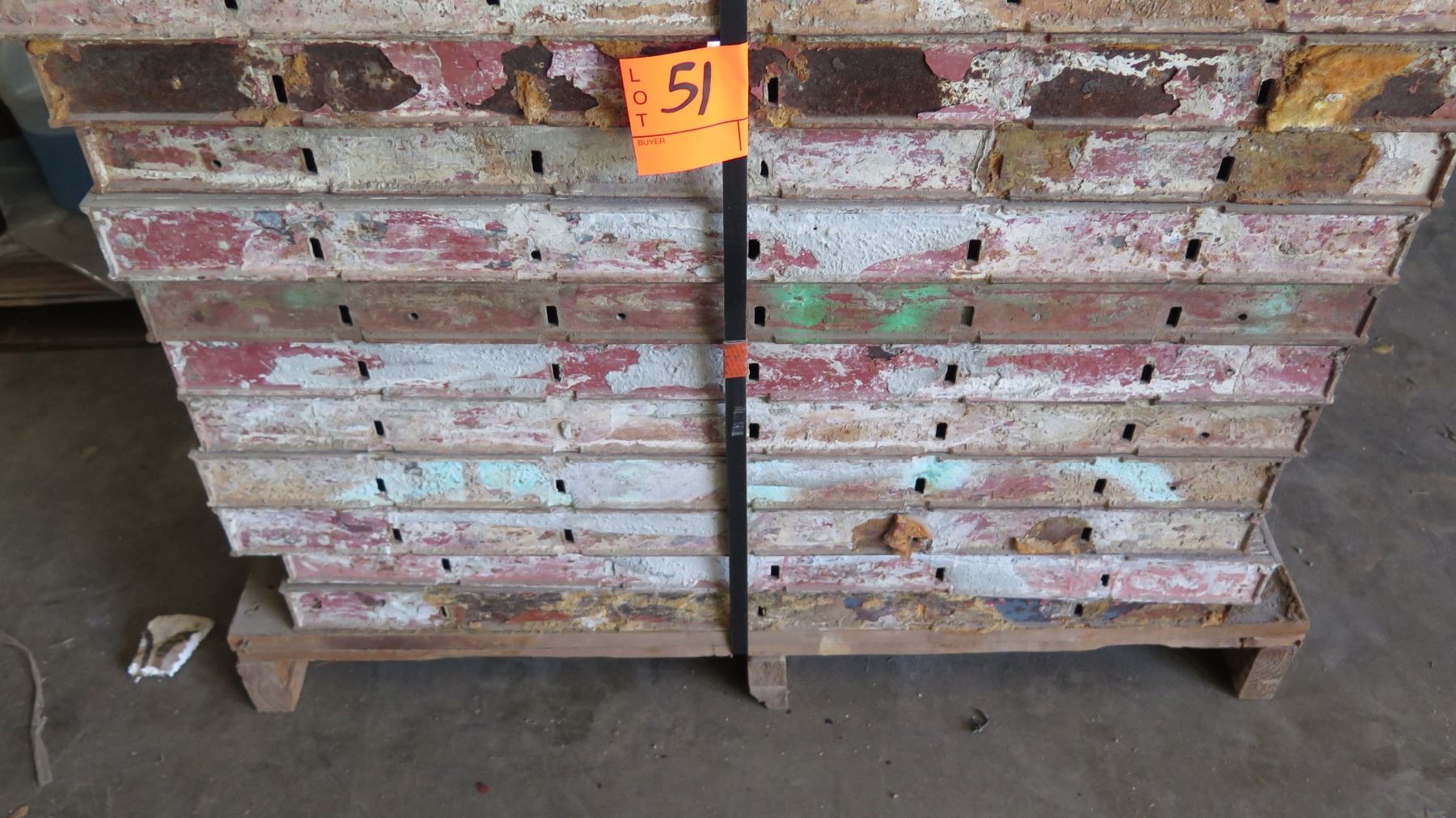 Pallet of Symons Concrete Wall Forms - Steel Ply Panels