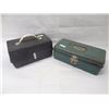 Image 1 : 2 VINTAGE METAL TACKLE BOXES