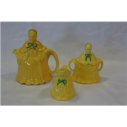 EUROPEAN CHINA FIGURAL TEASET