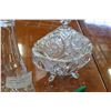 Image 2 : PINWHEEL CRYSTAL DECANTER AND LIDDED CANDY DISH