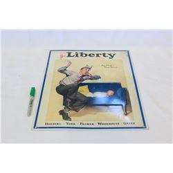 TIN VINTAGE LIBERTY SIGN