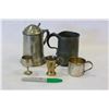 Image 1 : LOT OF VINTAGE PEWTER MUGS