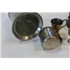 Image 2 : LOT OF VINTAGE PEWTER MUGS