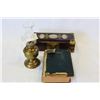Image 1 : ANTIQUE BOOK OF ROBERT BURNS AND EASTERN BOX AND MINI LANTERN
