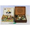 Image 1 : TWO CIGAR BOXES OF ASSORTED MINATURES