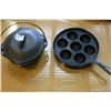 Image 1 : AMERICAN CAST IRON SKILLET AND LIDDED POT