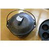 Image 3 : AMERICAN CAST IRON SKILLET AND LIDDED POT