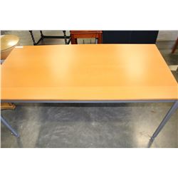 MAPLE AND CHROME TABLE