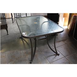 GLASSTOP PATIO TABLE
