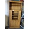 Image 1 : OAK BOOKSHELF CABINET