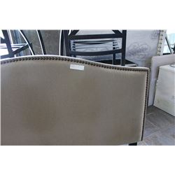 MODERN QUEEN SIZE FABRIC HEADBOARD