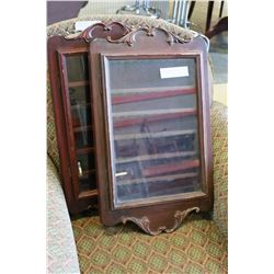 TWO WALL DISPLAY RACKS