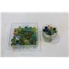 Image 1 : TWO CONTAINERS OF MARBLES