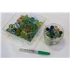 Image 2 : TWO CONTAINERS OF MARBLES
