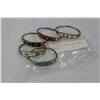 Image 1 : LOT OF FIVE STAMPED AND ENAMEL BANGLES