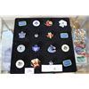 Image 1 : BOARD OF COLLECTIBLE HOCKEY PINS LIGHTS UP