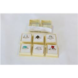 SIX DINNER RINGS