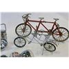 Image 2 : TWO MODEL BIKES AND TWO VINTAGE LAMPS