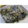 Image 2 : CASED CARVING SET AND SILVER PLATE CUTLERY