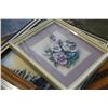 Image 2 : MIRRORED TRUCK PICTURE OIL PAINTING ON CANVAS AND FLOWER PRINT