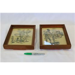 TWO FRAMED ROSSNER PRINTS