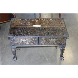 EMBOSSED METAL 2-DRAWER CABINET