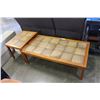 Image 1 : TILE TOP COFFEE TABLE AND ENDTABLE