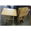 Image 1 : SET OF FOUR MAPLE TV TRAYS