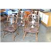 Image 1 : SDET OF FOUR PENNSYLVANIA HOUSE OAK WINDSOR STYLE ARMCHAIRS