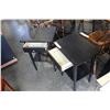Image 2 : PAIR OF IKEA BLACK HENNES NIGHTSTANDS