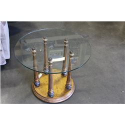 GLASSTOP DESIGNER ENDTABLE