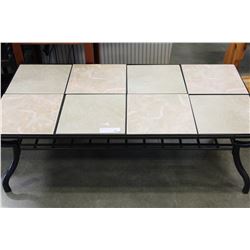TILE TOP COFFEE TABLE