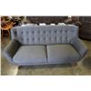 Image 2 : BRAND NEW MAZZIN HOME ELEGANCE BUTTON ACK CLUB STYLE GREY FABRIC SOFA AND LOVESEAT