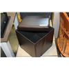Image 2 : LEATHER STORAGE STOOL