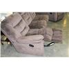Image 3 : NEW MAZZIN HOME ELEGANCE BROWN MICROFIBRE DOUBLE RECLINER SOFA AND RECLINER CHAIR