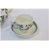 Image 2 : THE BOTANICAL GARDEN TEAPOT AND TWO CUPS AND SAUCERS