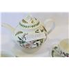 Image 3 : THE BOTANICAL GARDEN TEAPOT AND TWO CUPS AND SAUCERS