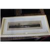 Image 1 : ANTIQUE WHITE FRAMED LANDSCAPE ETCHING SIGNED