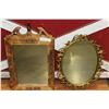 Image 1 : CARVED MIRROR AND ORANTE METAL FRAMED MIRROR