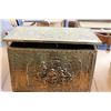 Image 1 : BRASS FIRE BOX WITH TOOLS AND HEATER