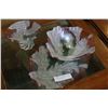 Image 1 : THREE PIECES OF MODERN MATCHING CRYSTAL