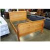 Image 1 : QUEEN SIZE PINE SLEIGH BED FRAME