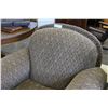 Image 2 : DESIGNER BRASS STUD ROLLED ARM LIVING ROOM CHAIR