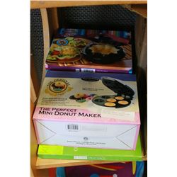 NEW DONUT MAKER TORTILLA BOWL MAKER AND CUTTING BOARD