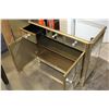Image 3 : BRAND NEW BEVELLED MIRRORED 3 DRAWER 2 DOOR CABINET WITH CRYSTAL HANDLES