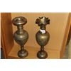 Image 1 : TWO TALL BRASS VASES