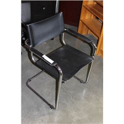 BLACK AND CHROME CHAIR