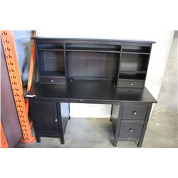 IKEA BLACK HENNES 2-PIECE EXECUTIVE DESK